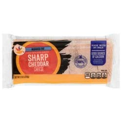 Giant Reduced Fat Sharp Yellow Cheddar Cheese Block