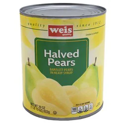 Weis Quality Bartlett Pear Halves In Heavy Syrup - 29 oz