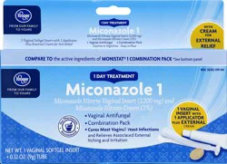 Kroger Miconazole 1 Vaginal Antifungal Combination Pack