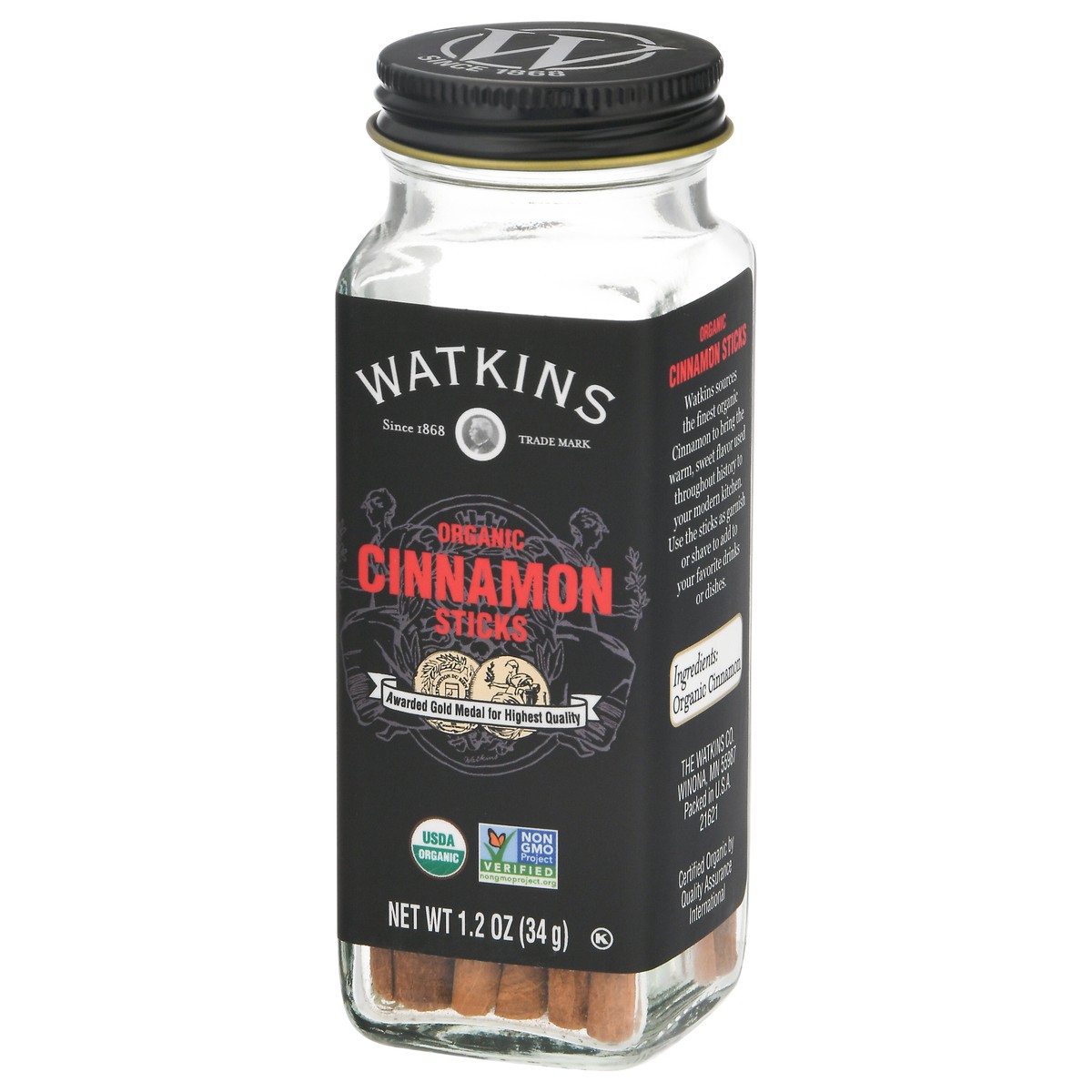 slide 2 of 9, Watkins Organic Cinnamon Sticks 1.2 oz, 1.2 oz