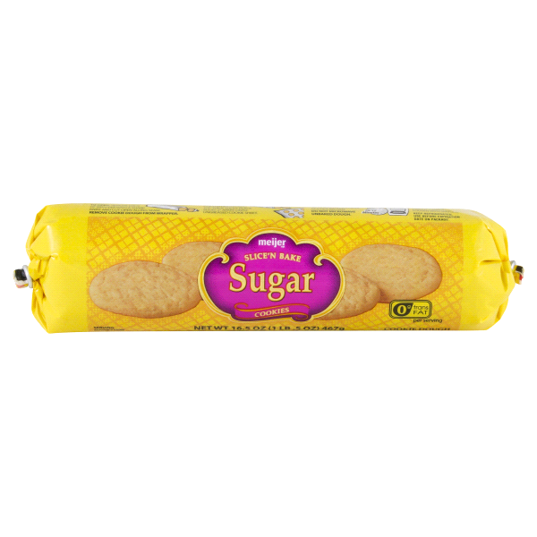 slide 1 of 1, Meijer Sugar Cookie Dough Tube, 16.5 oz