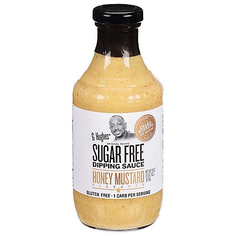 slide 1 of 10, G Hughes Sugar Free Honey Mustard Dipping Sauce 18 oz, 18 oz