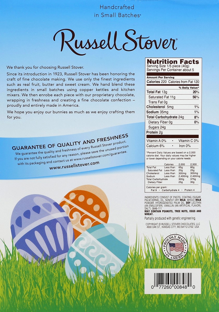 slide 4 of 6, Russell Stover Easter Solid White Fudge Easter Bunny- 7 oz, 7 oz