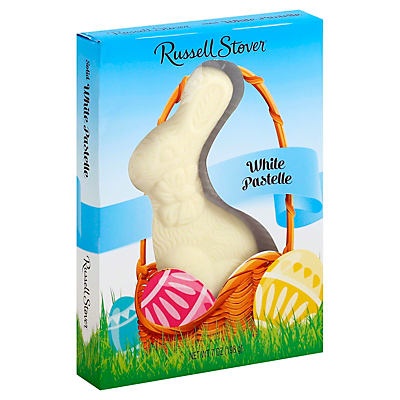 slide 1 of 1, Russell Stover White Pastelle Flatback Rabbit, 7 oz