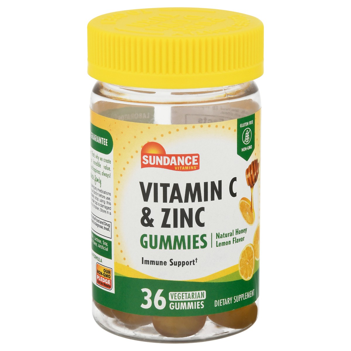 slide 7 of 9, Sundance Vitamins Natural Honey Lemon Flavor Vitamin C & Zinc 36 Gummies, 36 ct