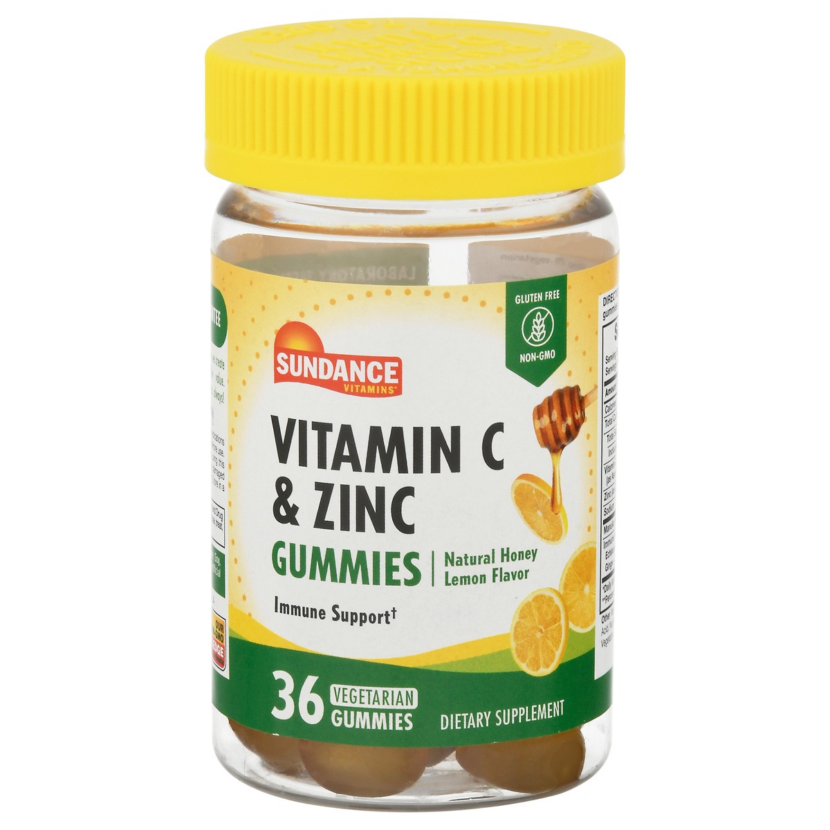 slide 1 of 9, Sundance Vitamins Natural Honey Lemon Flavor Vitamin C & Zinc 36 Gummies, 36 ct