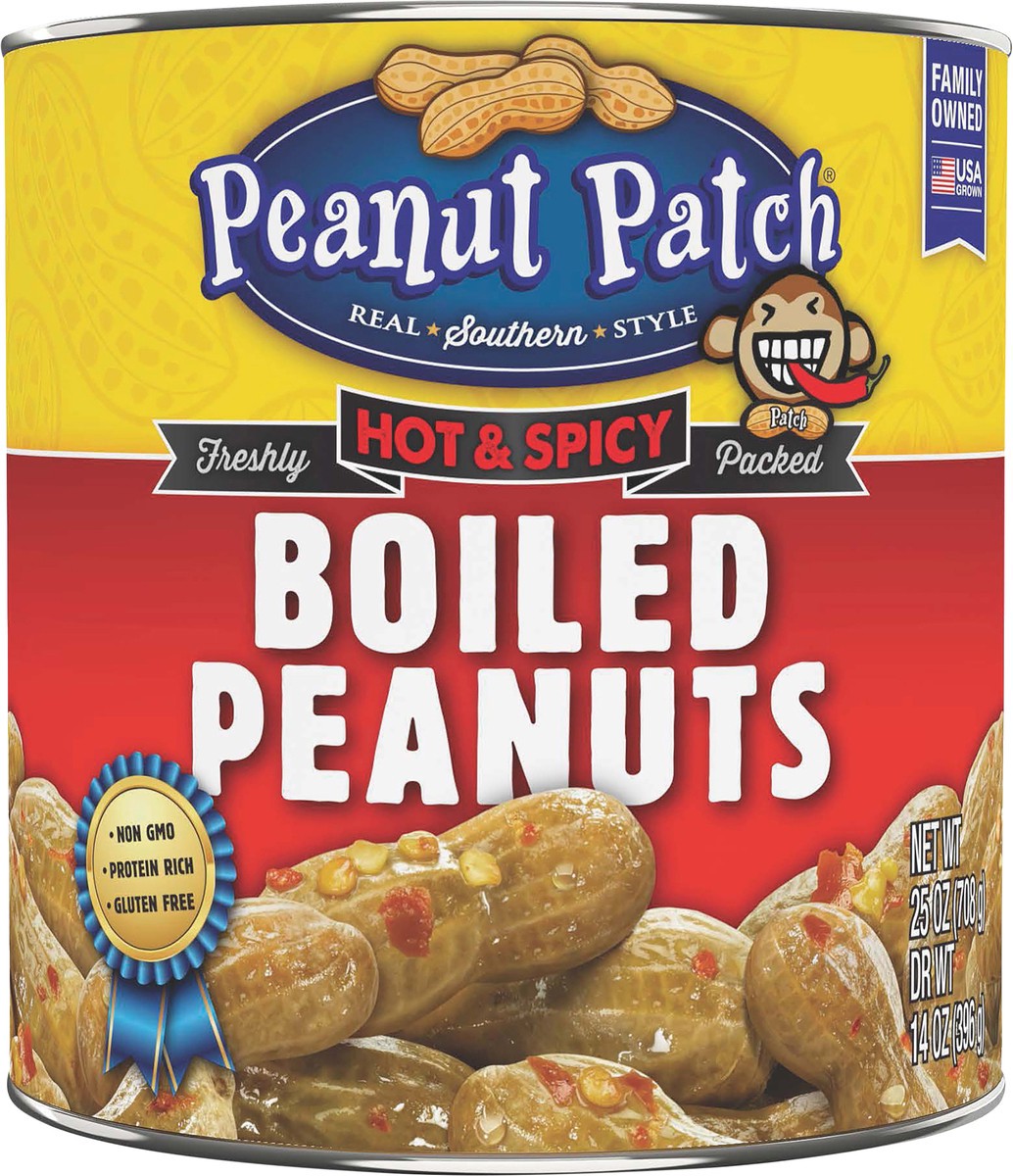 slide 1 of 4, Peanut Patch Boiled Hot & Spicy Peanuts 25 oz, 25 oz