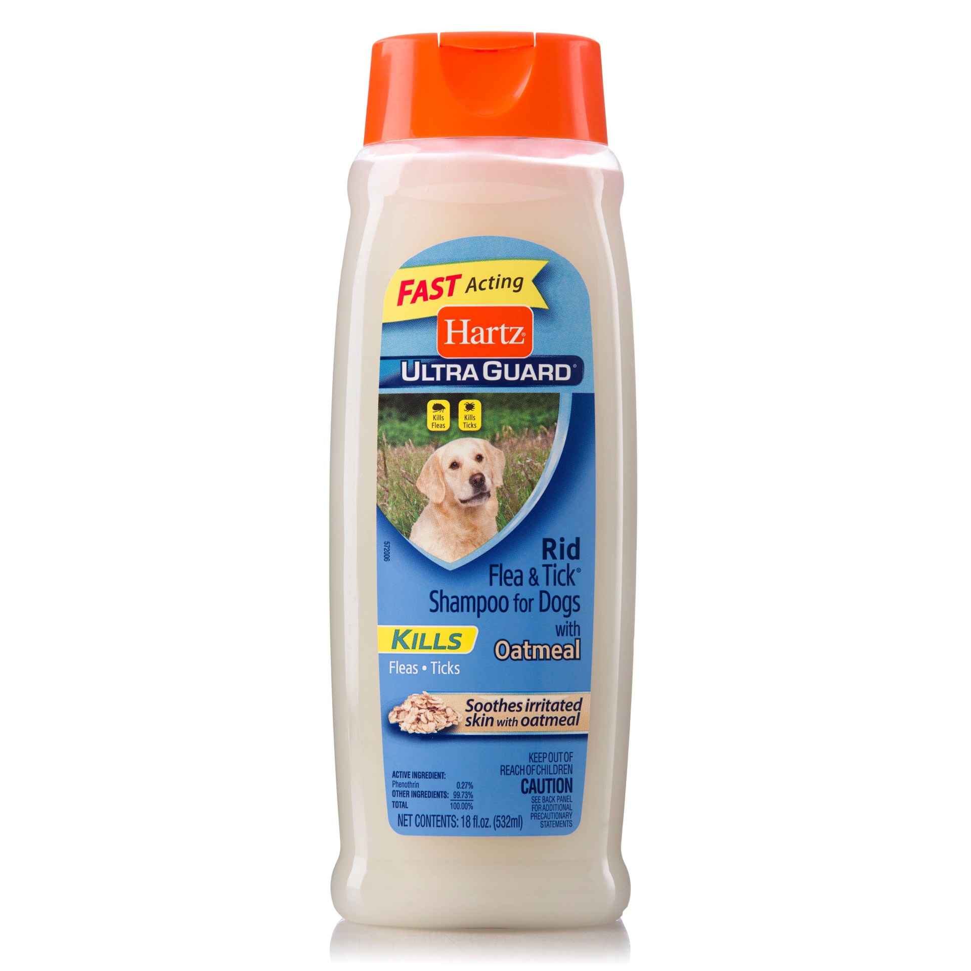 slide 1 of 1, Hartz Ultraguard Rid Flea And Tick Shampoo For Dogs With Oatmeal Rich Vanilla Fragrance, 18 oz