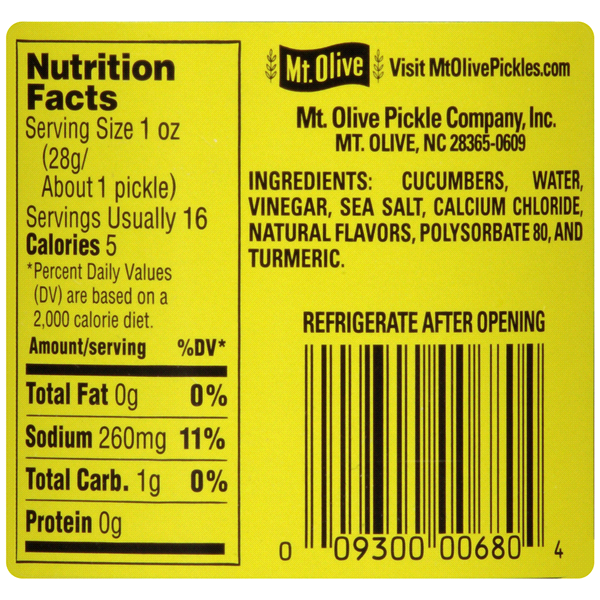 slide 12 of 21, Mt. Olive Simply Kosher Baby Dills Pickles 24 fl oz, 24 fl oz