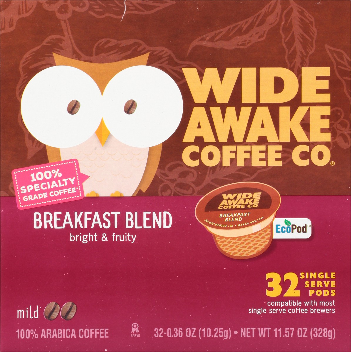 slide 6 of 14, Wide Awake Coffee Co. Single Serve Pods Mild Breakfast Blend Coffee Pods - 32 ct, 32 ct