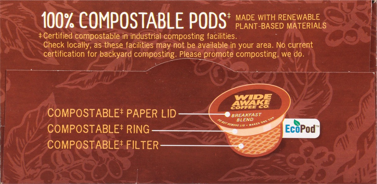 slide 8 of 14, Wide Awake Coffee Co. Single Serve Pods Mild Breakfast Blend Coffee Pods - 32 ct, 32 ct