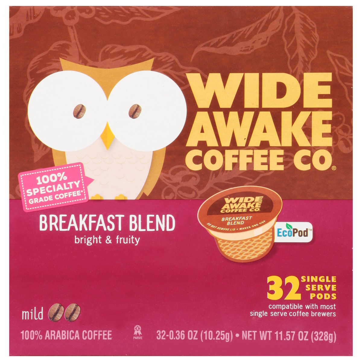 slide 7 of 14, Wide Awake Coffee Co. Single Serve Pods Mild Breakfast Blend Coffee Pods - 32 ct, 32 ct