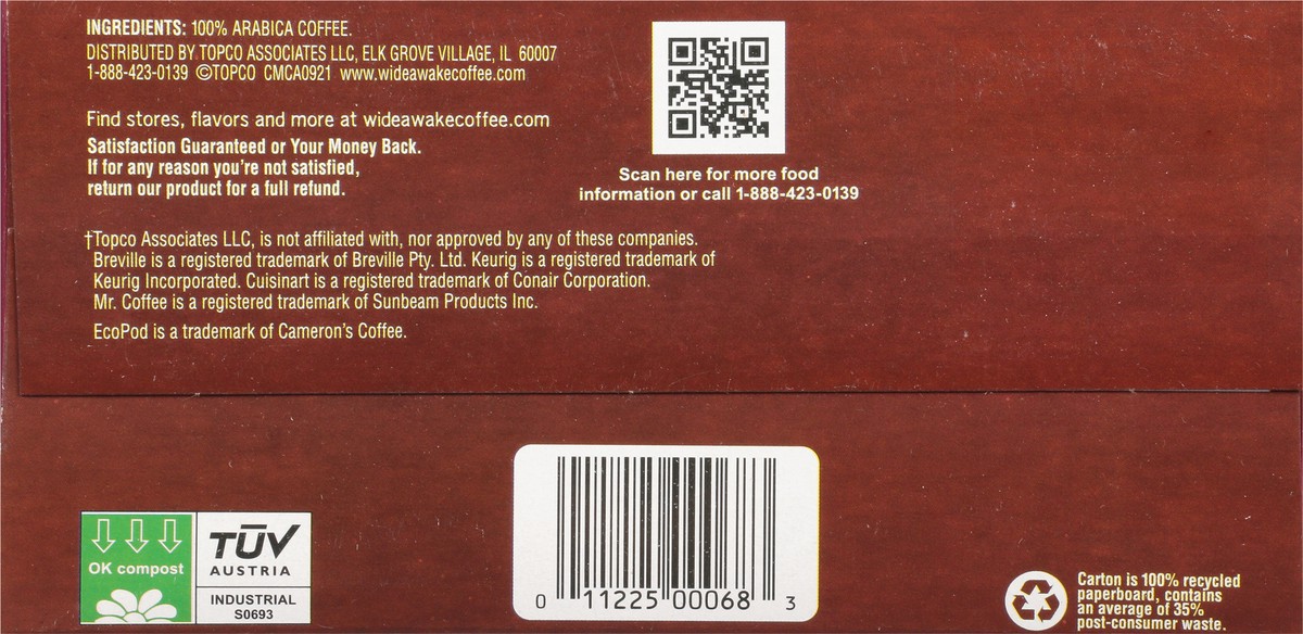 slide 13 of 14, Wide Awake Coffee Co. Single Serve Pods Mild Breakfast Blend Coffee Pods - 32 ct, 32 ct