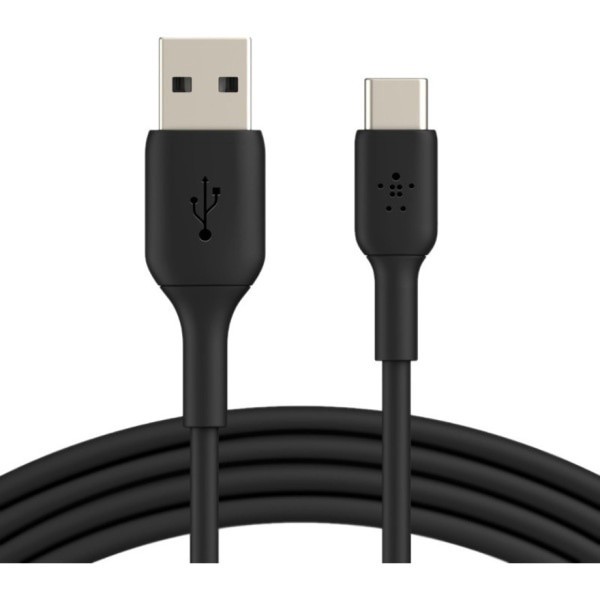 slide 4 of 8, Belkin Pvc Usb-A-To-Usb-C Cable, 6.6', Black, Cab001Bt2Mbk, 1 ct