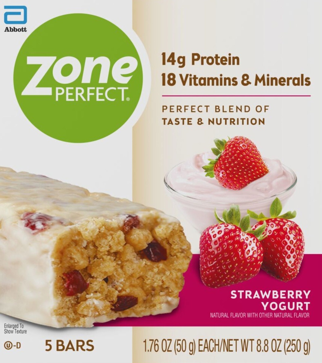 slide 4 of 4, Zone Perfect Protein Bar Strawberry Yogurt - 5 ct/8.8oz, 5 ct; 8.8 oz