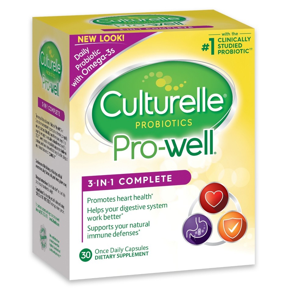 slide 7 of 11, Culturelle Prowell 3in1 Probiotic Complete Formula Dietary Supplement Capsules, 30 ct