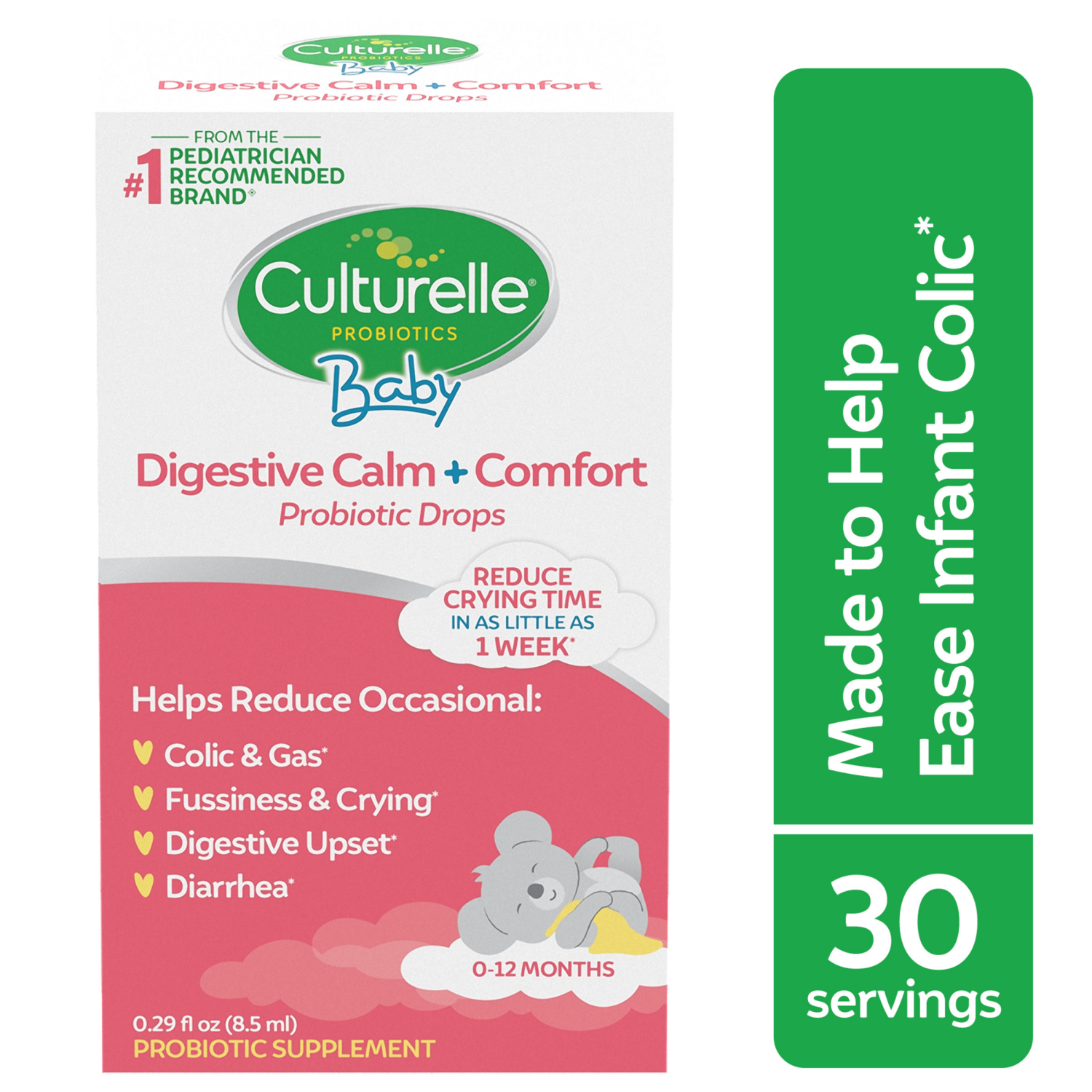 slide 7 of 8, Culturelle Baby Calm + Comfort Drops 0-12 Mo. 1ct, 0.29 fl oz
