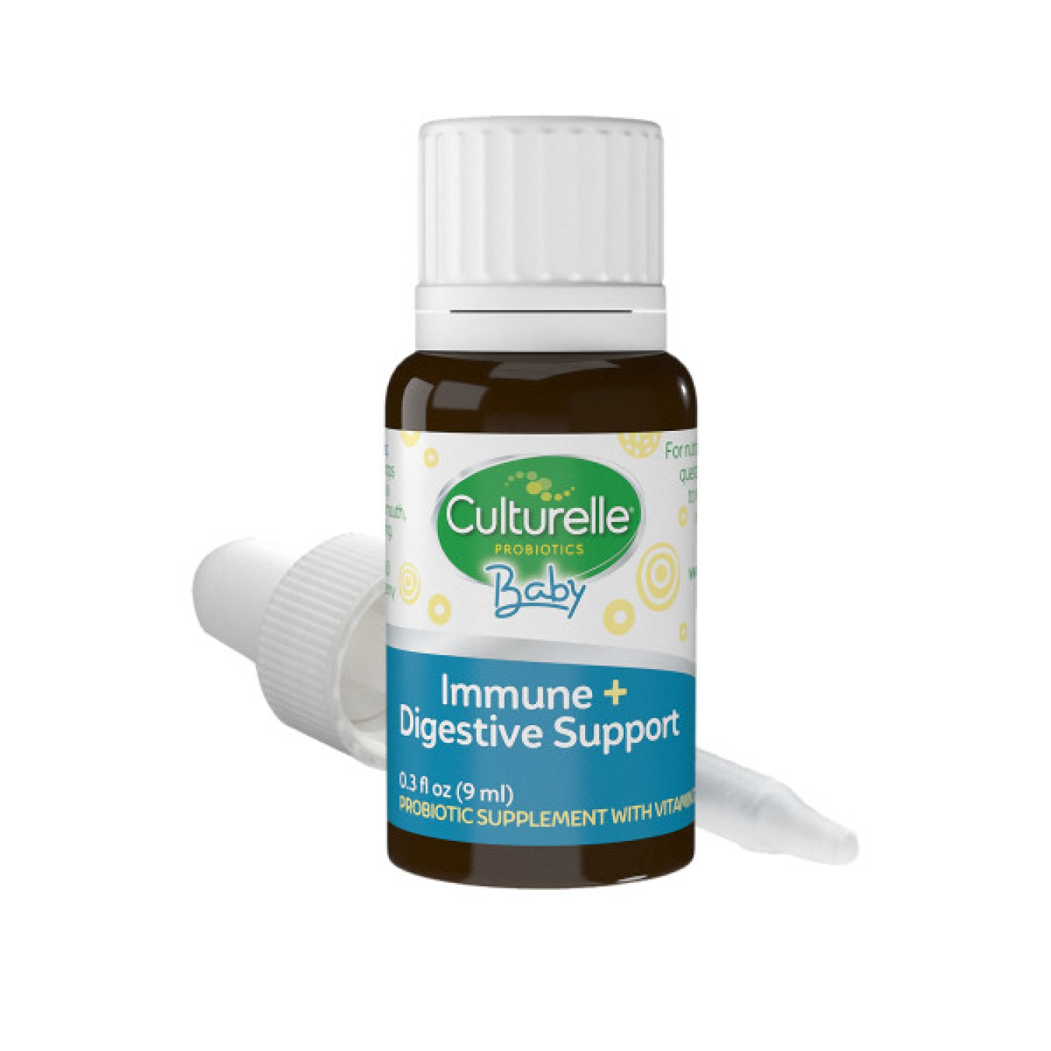 slide 4 of 8, Culturelle Baby 0-12 Months Grow + Thrive Probiotic + Vitamin D Drops 0.3 oz, 0.3 oz