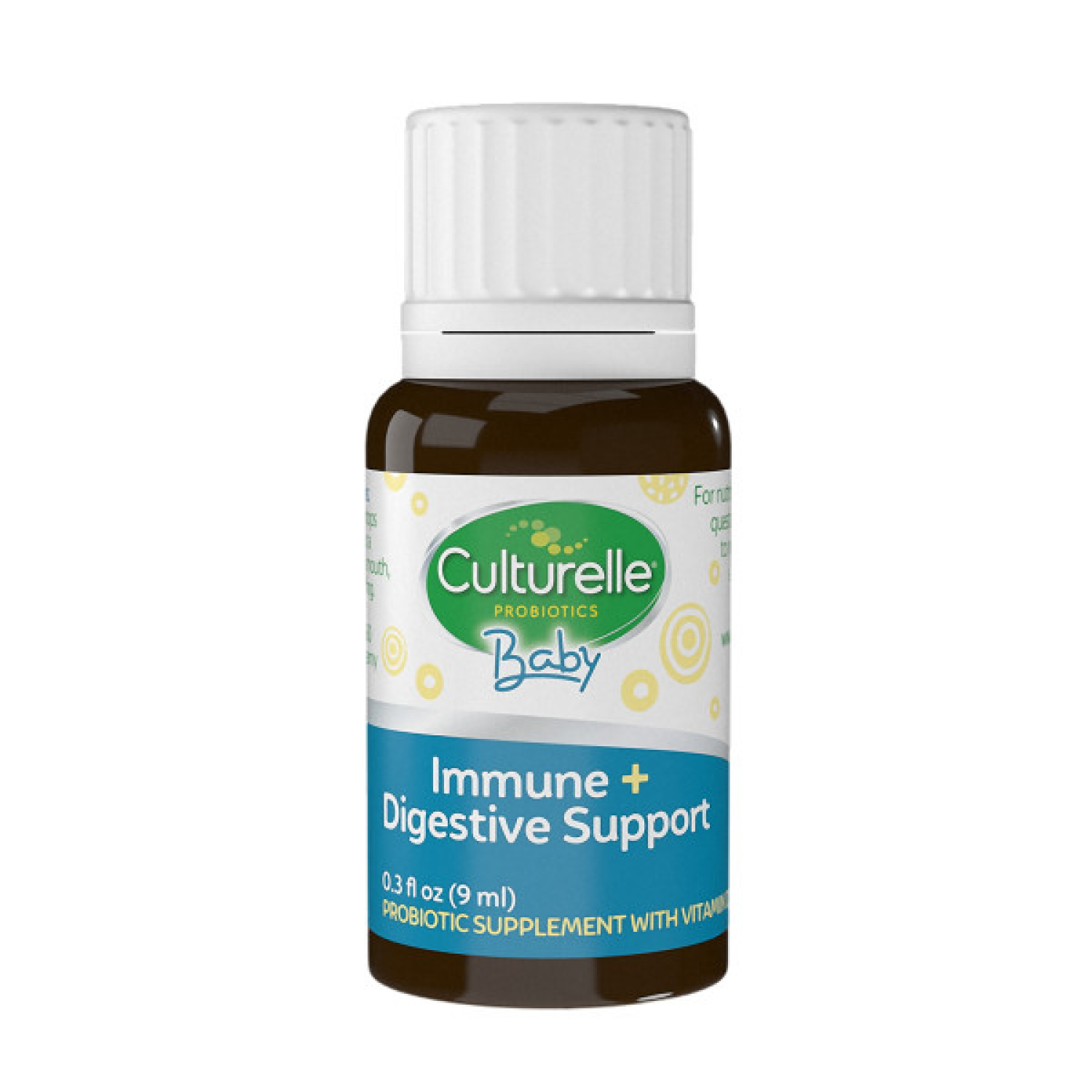 slide 5 of 8, Culturelle Baby 0-12 Months Grow + Thrive Probiotic + Vitamin D Drops 0.3 oz, 0.3 oz