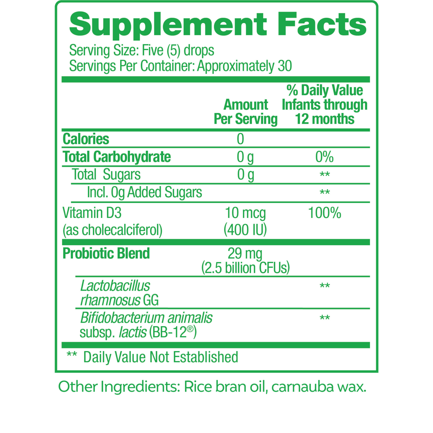 slide 6 of 8, Culturelle Baby 0-12 Months Grow + Thrive Probiotic + Vitamin D Drops 0.3 oz, 0.3 oz
