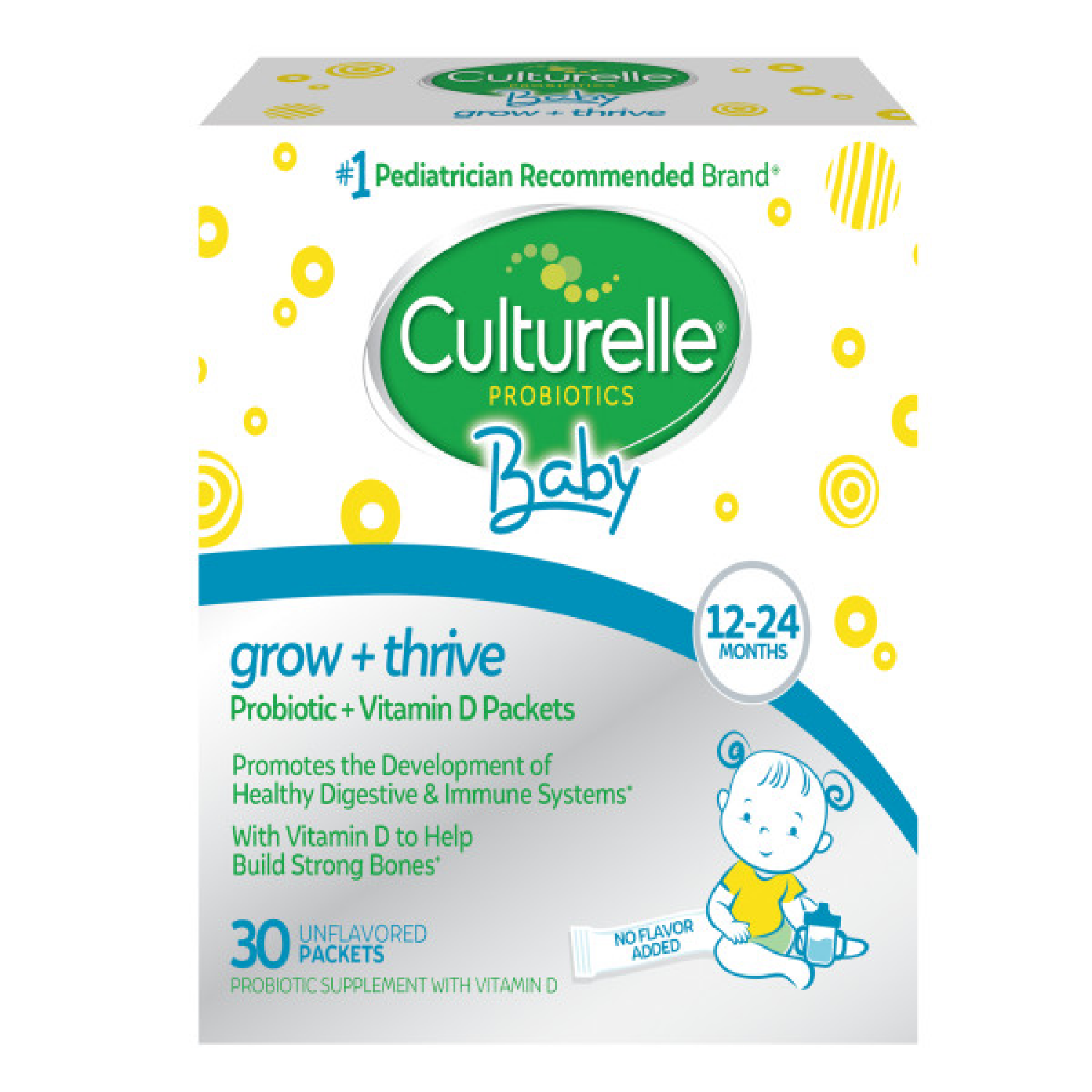 slide 1 of 8, Culturelle Baby 0-12 Months Grow + Thrive Probiotic + Vitamin D Drops 0.3 oz, 0.3 oz