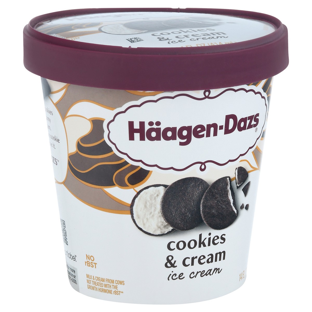 slide 2 of 9, Häagen-Dazs Cookies & Cream Ice Cream 14 fl oz, 14 fl oz
