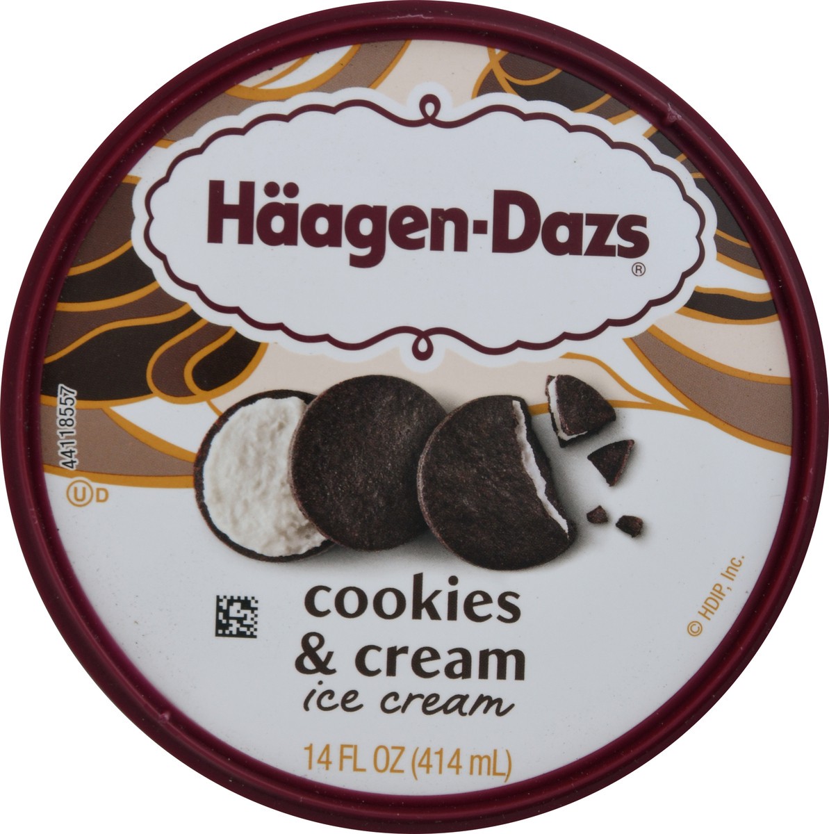 slide 9 of 9, Häagen-Dazs Cookies & Cream Ice Cream 14 fl oz, 14 fl oz