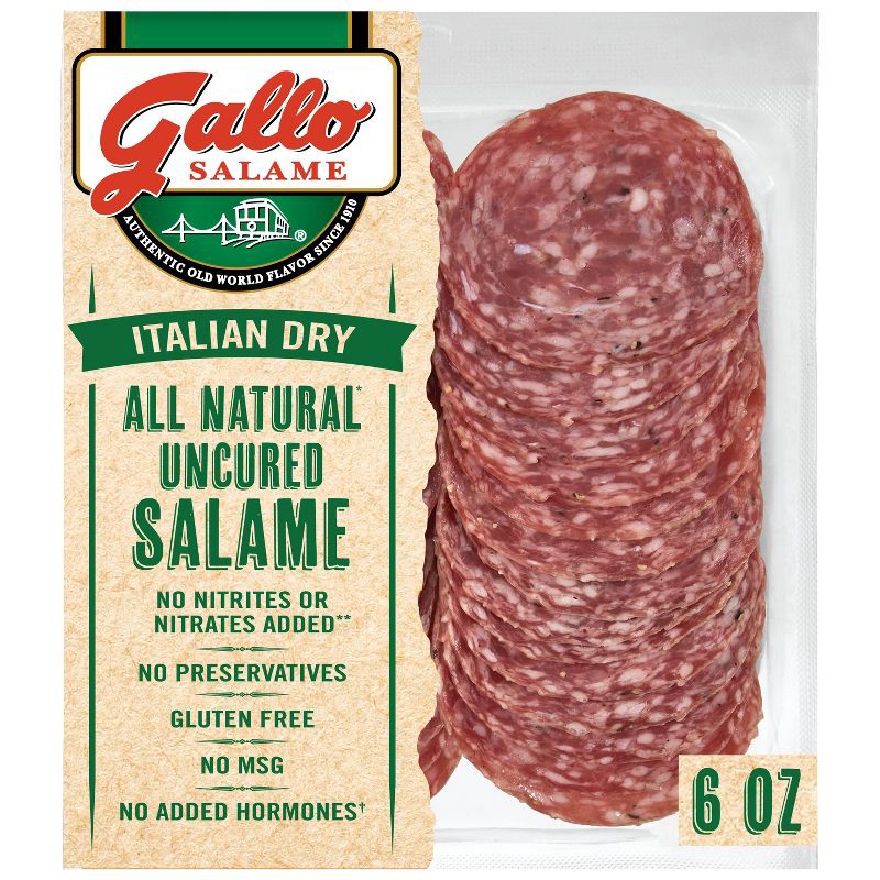 slide 1 of 4, Gallo Salame Gallo All Natural Italian Dry Uncured Salame - 6oz, 6 oz