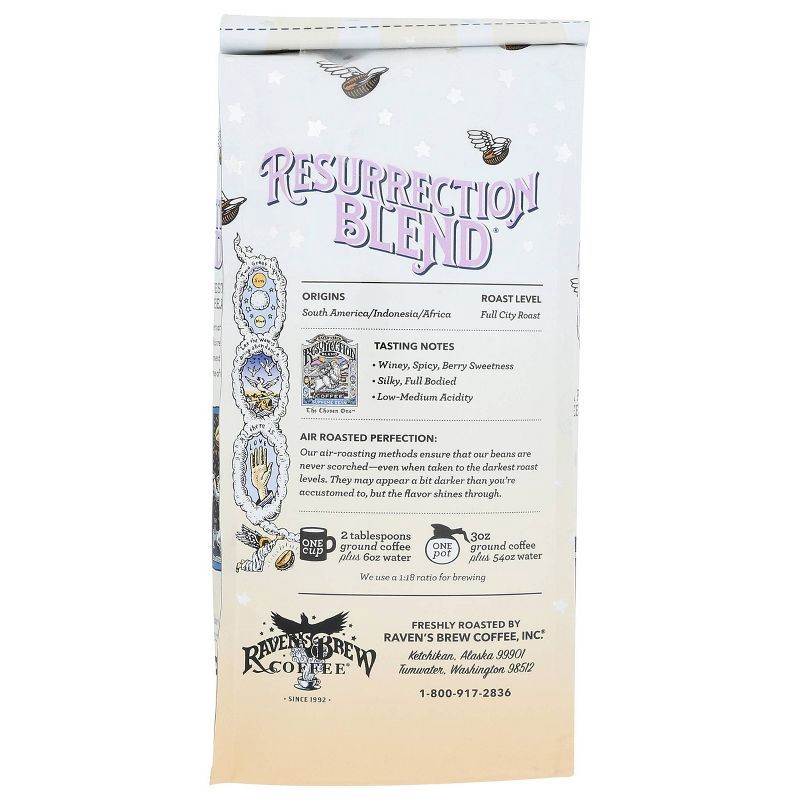 slide 4 of 5, Raven's Brew Coffee Raven's Brew Resurrection Blend Whole Bean Full City Medium Roast Coffee - 12oz, 12 oz