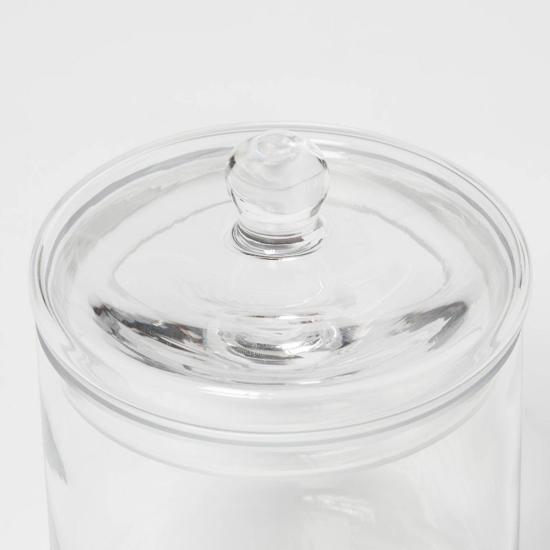 slide 4 of 4, Medium Canister Apothecary Glass Clear - Threshold™, 1 ct