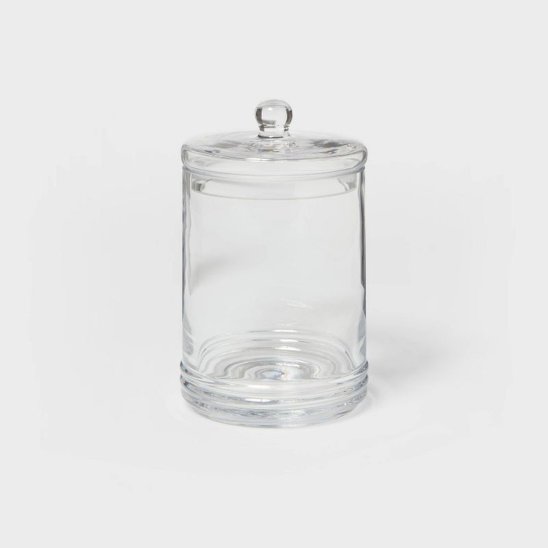 slide 1 of 4, Medium Canister Apothecary Glass Clear - Threshold™, 1 ct