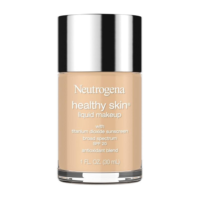 slide 1 of 1, Neutrogena Healthy Skin Liquid Makeup Foundation, Lightweight & Flawless Coverage with Broad Spectrum SPF 20 Sunscreen - 85 Honey, 1 fl oz