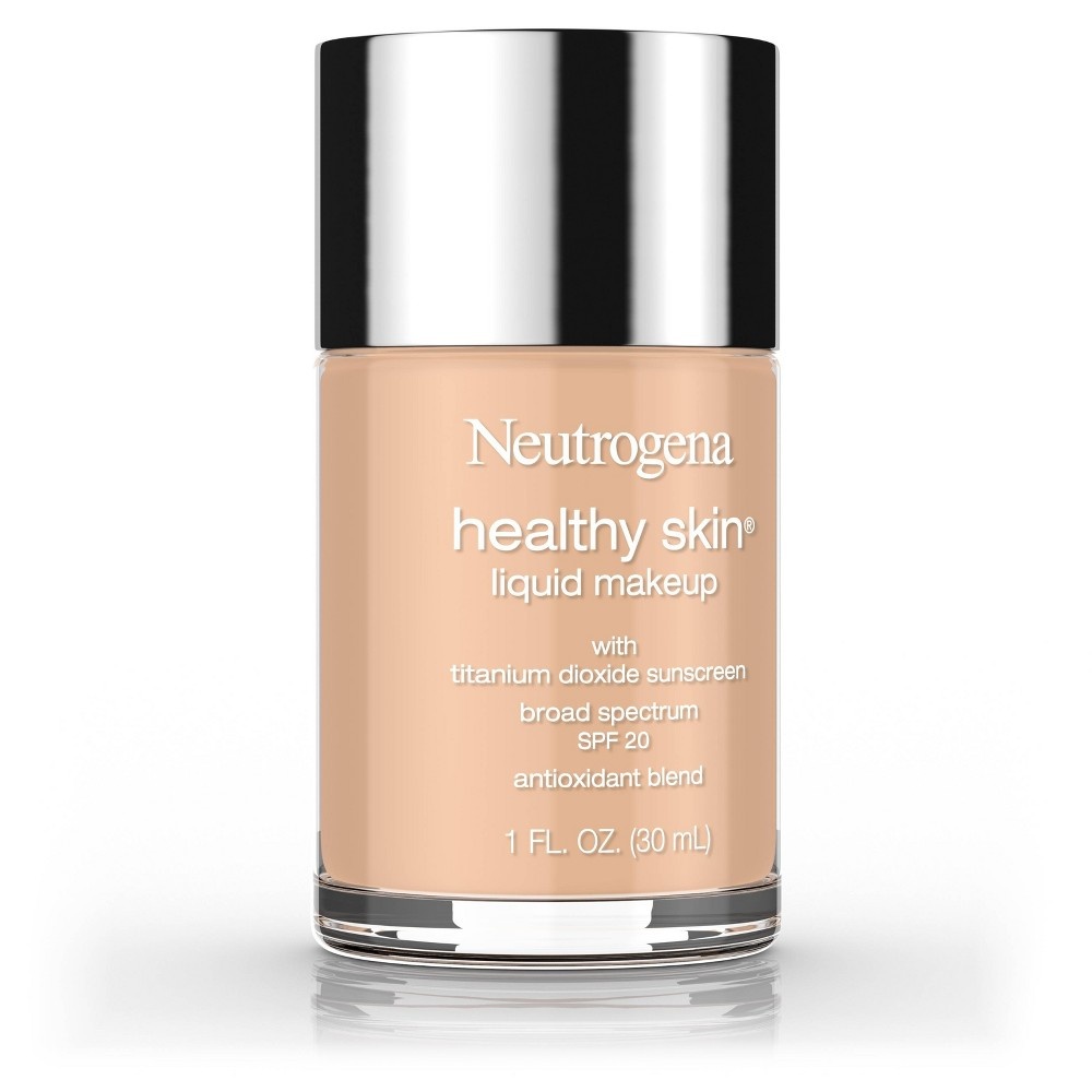 slide 2 of 8, Neutrogena Healthy Skin Liquid Makeup Broad Spectrum SPF 20 - 105 Caramel, 1 fl oz