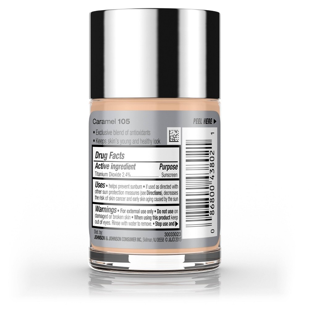 slide 5 of 8, Neutrogena Healthy Skin Liquid Makeup Broad Spectrum SPF 20 - 105 Caramel, 1 fl oz