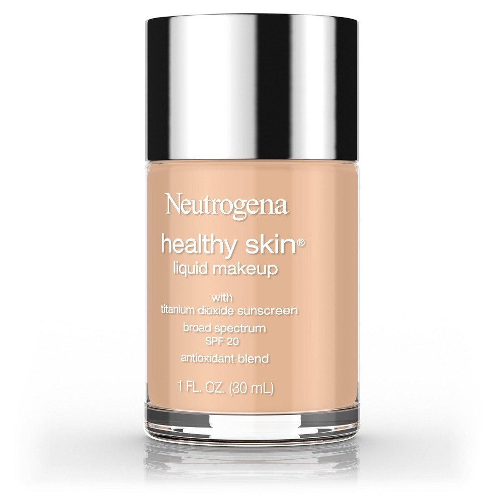 slide 8 of 8, Neutrogena Healthy Skin Liquid Makeup Broad Spectrum SPF 20 - 105 Caramel, 1 fl oz