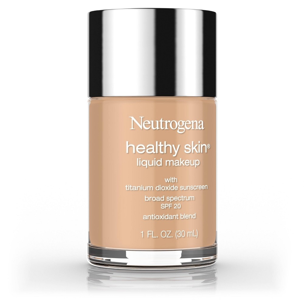 slide 4 of 8, Neutrogena Healthy Skin Liquid Makeup Broad Spectrum SPF 20 - 115 Cocoa, 1 fl oz