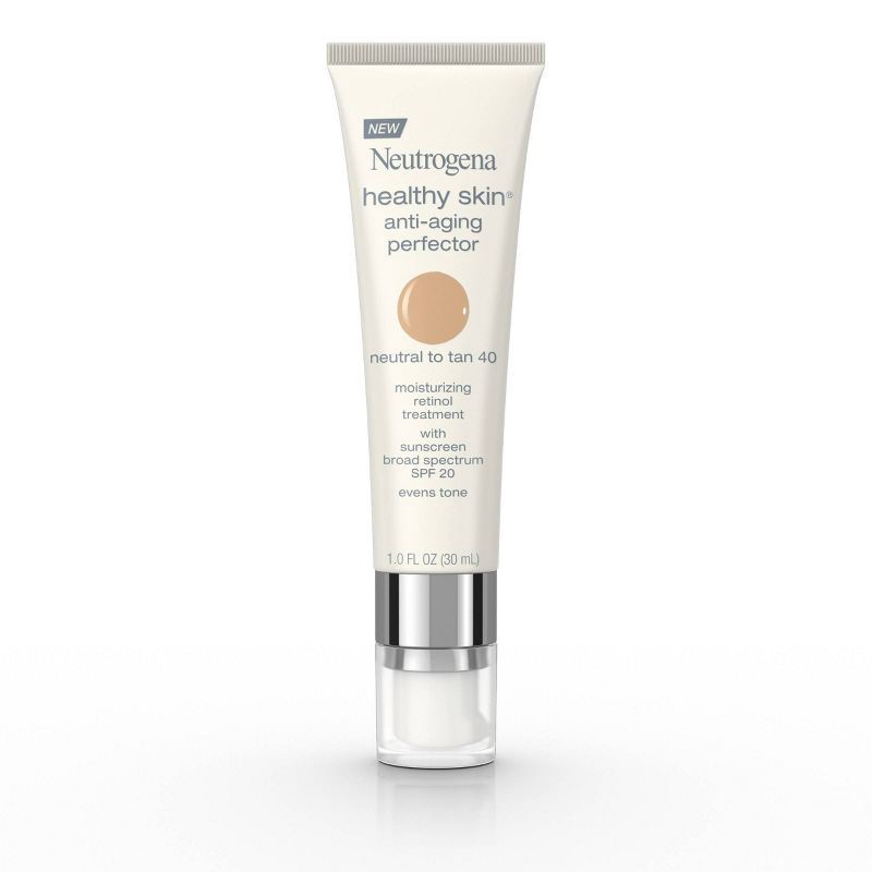 slide 1 of 6, Neutrogena Healthy Skin Anti-Aging Perfector with Retinol & Broad Spectrum SPF 20 Sunscreen - 40 Neutral to Tan, 1 ct