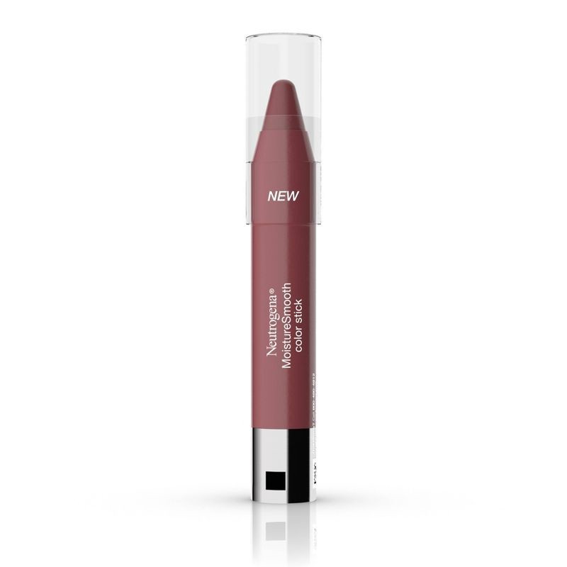 slide 1 of 6, Neutrogena MoistureSmooth Color Stick for Lips, Moisturizing & Conditioning Lipstick with a Balm-Like Formula - 100 Pink Nude - 0.11oz, 0.11 oz