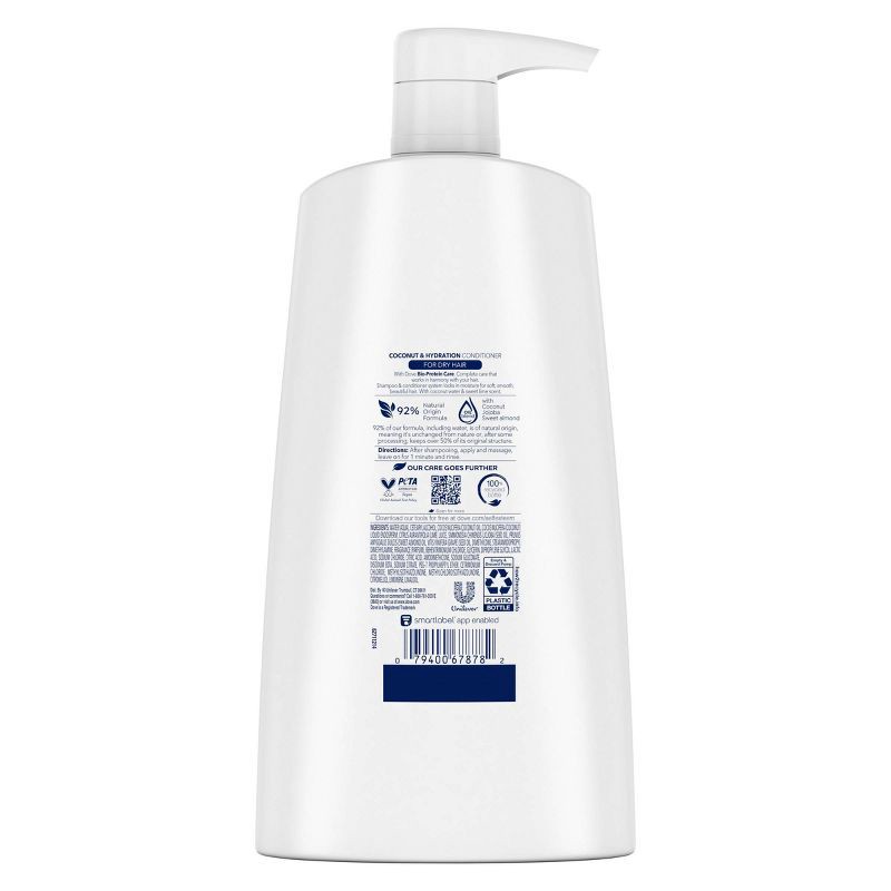 slide 3 of 8, Dove Beauty Coconut & Hydration Conditioner - 25.4 fl oz, 25.4 fl oz