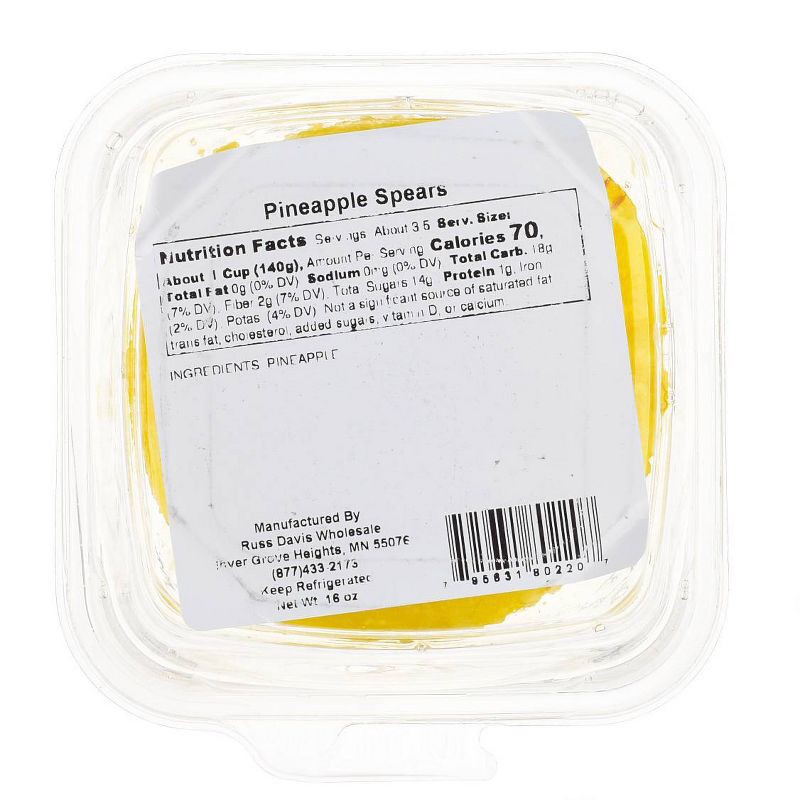 slide 3 of 3, Crazy Fresh Cut Pineapple Spears - 16oz, 16 oz