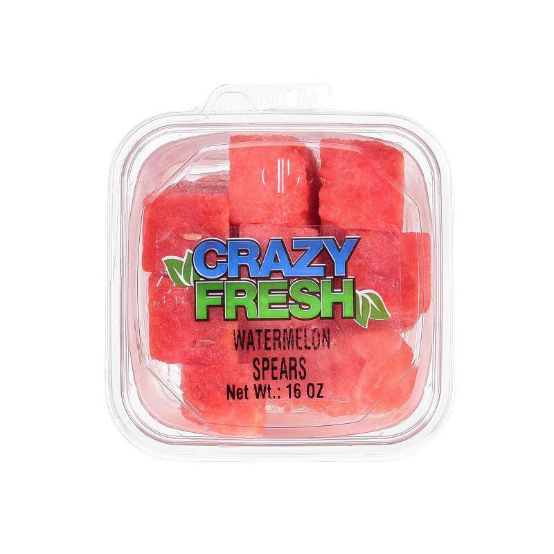 slide 1 of 6, Crazy Fresh Cut Watermelon Spears - 16oz, 16 oz
