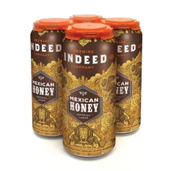 Indeed Brewing Company Indeed Mexican Honey Imperial Lager Beer - 4pk/16 fl oz Cans