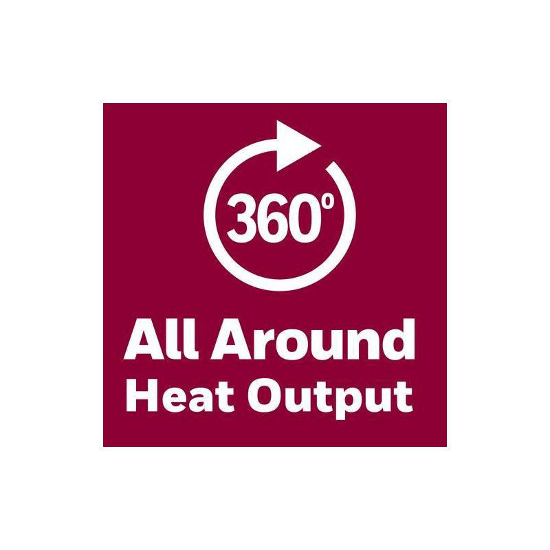 slide 4 of 12, Honeywell HHF360B 1500W 360˚ Surround Indoor Heater Black: Portable Space Heater for Bedroom, ETL Listed, Fan Driven, 1 ct