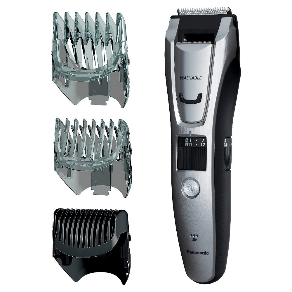 slide 2 of 12, Panasonic Men's All-in-One Rechargeable Facial Beard Trimmer and Total Body Hair Groomer - ES-GB80-S, 1 ct
