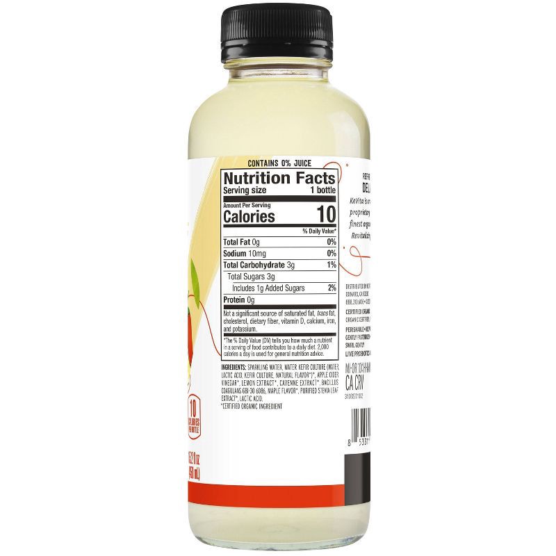 slide 2 of 3, KeVita Lemon Cayenne Sparkling Probiotic Drink - 15.2 fl oz, 15.2 fl oz