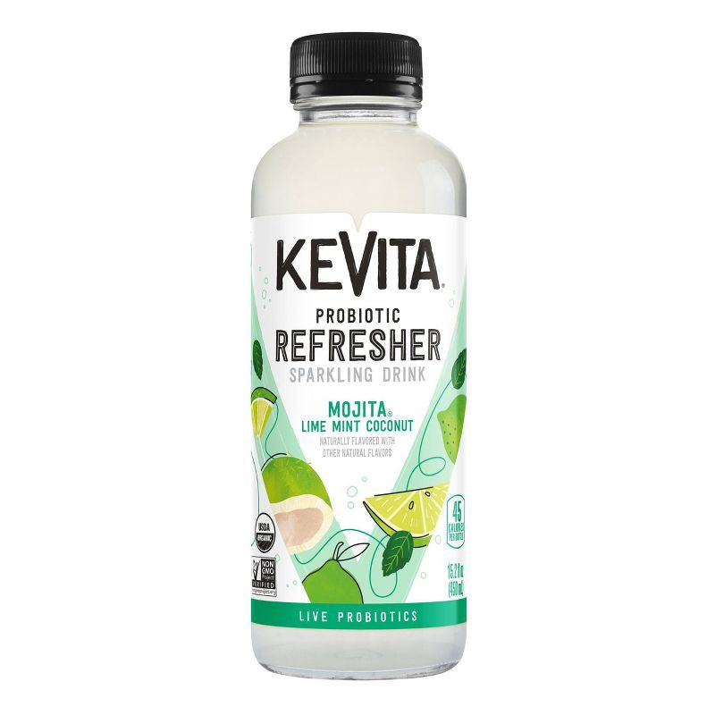 slide 1 of 4, KeVita Mojita Lime Mint Coconut Sparkling Probiotic Drink - 15.2 fl oz, 15.2 fl oz