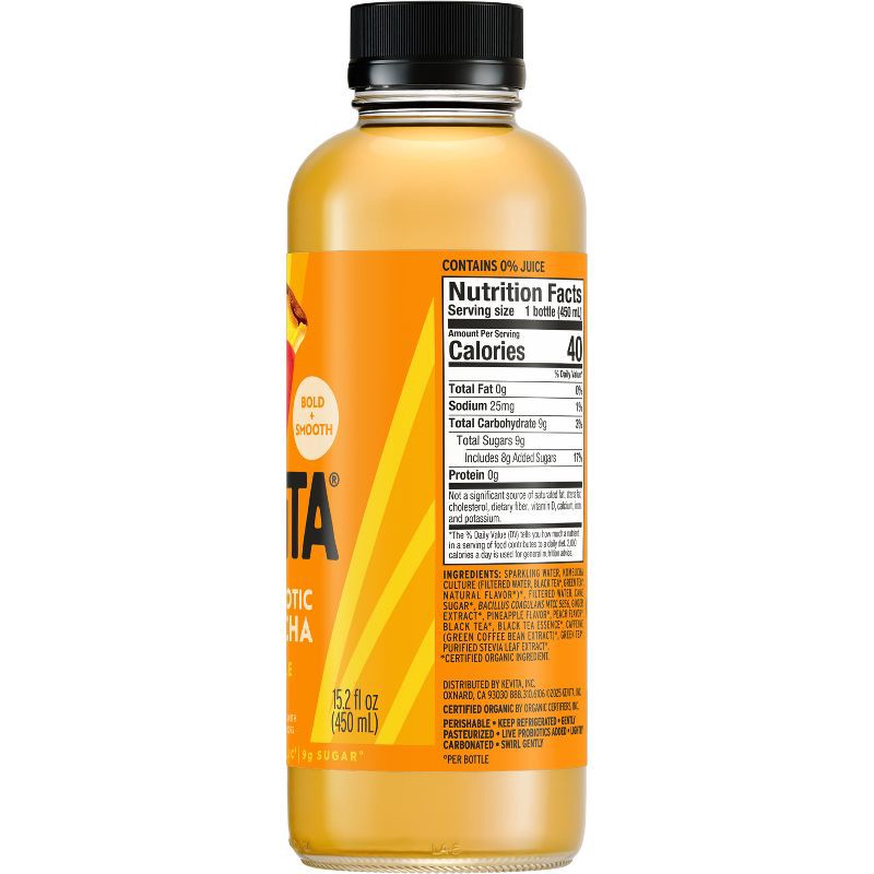 slide 7 of 9, KeVita Pineapple Peach Master Brew Kombucha - 15.2 fl oz, 15.2 fl oz