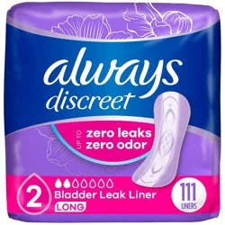Always Discreet Incontinence Liners - Very Light Absorbency - L - 111ct