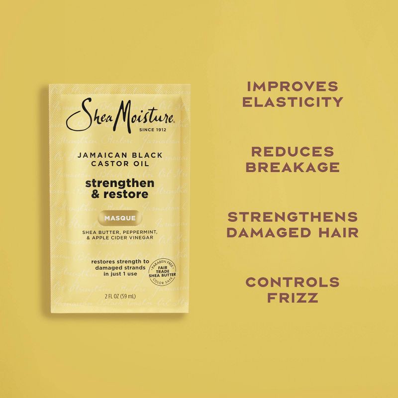 slide 4 of 7, SheaMoisture Jamaican Black Castor Oil Strengthen & Restore Hair Mask - 2oz, 2 oz