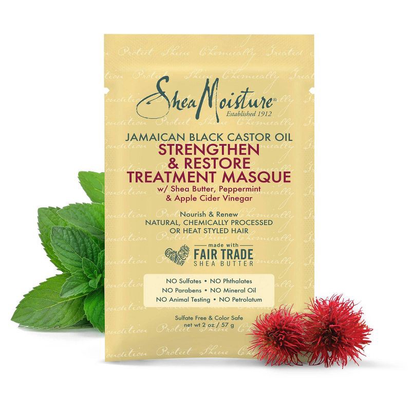 slide 7 of 7, SheaMoisture Jamaican Black Castor Oil Strengthen & Restore Hair Mask - 2oz, 2 oz